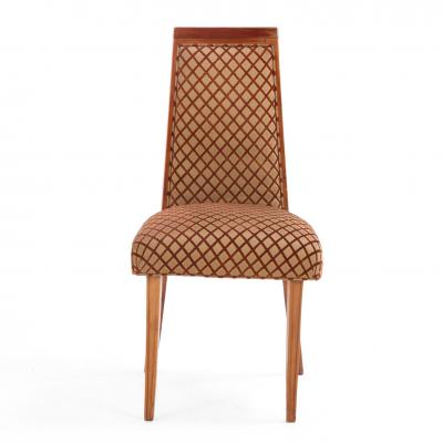 Andr Arbus Set of Ten Upholstered Dining Side Chairs in the Manner of Andr Arbus C 1950 