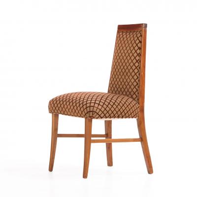 Andr Arbus Set of Ten Upholstered Dining Side Chairs in the Manner of Andr Arbus C 1950 