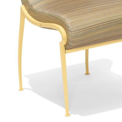 Andr Arbus Sinuous Chair in Iron by Andre Arbus with Gilbert Poillerat