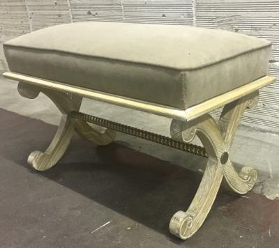 Andr Arbus Style of Andre Arbus Neo Classic Forties Cerused Oak Bench