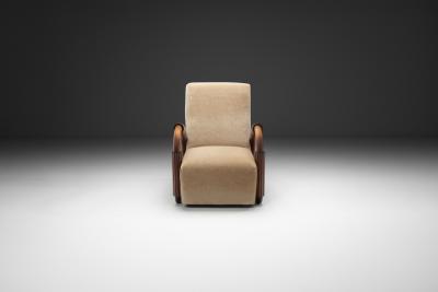 Andr Arbus Wooden Armchair in the manner of Andr Arbus Europe First half of the 20th C