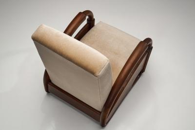 Andr Arbus Wooden Armchair in the manner of Andr Arbus Europe First half of the 20th C