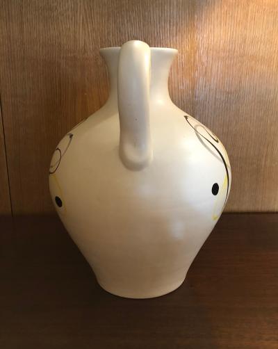 Andr Baud Ceramic Jug Vallauris France 1960s