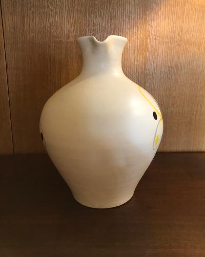 Andr Baud Ceramic Jug Vallauris France 1960s