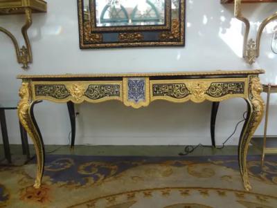 Andr Charles Boulle 19th Century French Louis XV Style Boulle Bureau Plat
