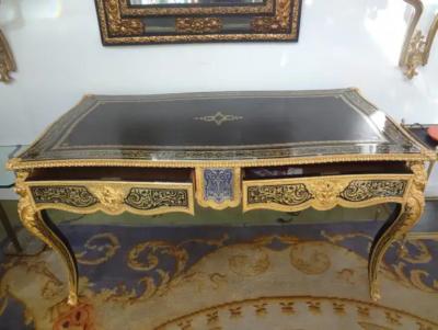Andr Charles Boulle 19th Century French Louis XV Style Boulle Bureau Plat