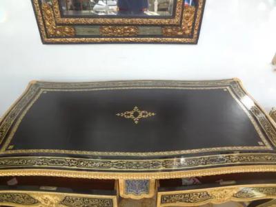 Andr Charles Boulle 19th Century French Louis XV Style Boulle Bureau Plat