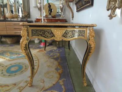 Andr Charles Boulle 19th Century French Louis XV Style Boulle Bureau Plat