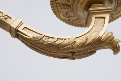 Andr Charles Boulle LOUIS XIV STYLE GILT BRONZE SIX LIGHT CHANDLER AFTER A DESIGN