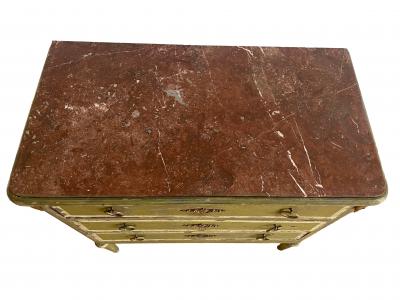 Andr Debono Louis XVI Style Commode Christelle Green Patina Gilt Bronze