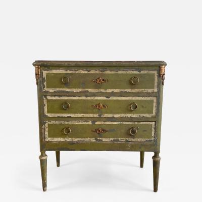 Andr Debono Louis XVI Style Commode Christelle Green Patina Gilt Bronze