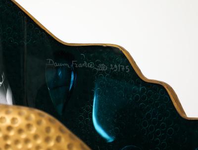 Andr Dubreuil 1990s Bronze and Daum glass floor lamp by Andr Dubreuil