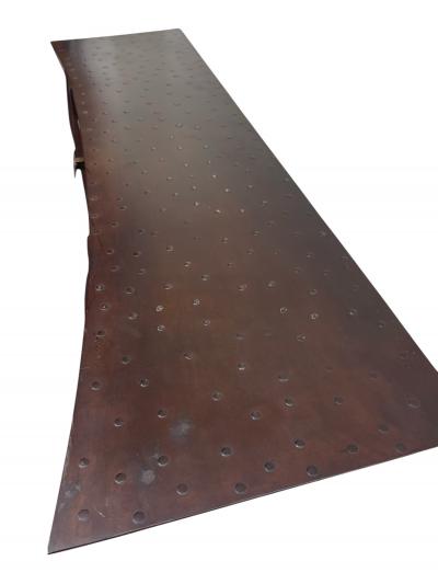 Andr Dubreuil 1990s Wrought iron and exotic wood by Andr Dubreuil