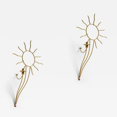 Andr Dubreuil Pair of Andr Dubreuil Soleil Wall Appliqu 