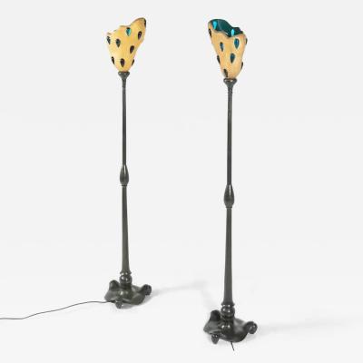 Andr Dubreuil Pair of Lacrima Floor Lamps by Andr Dubreuil France 1991
