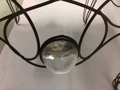 Andr Dubreuil Unique Centre Table Console in Wrought Iron and Glass by Andre Dubreuil 1986