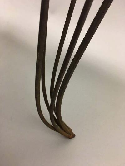 Andr Dubreuil Unique Centre Table Console in Wrought Iron and Glass by Andre Dubreuil 1986