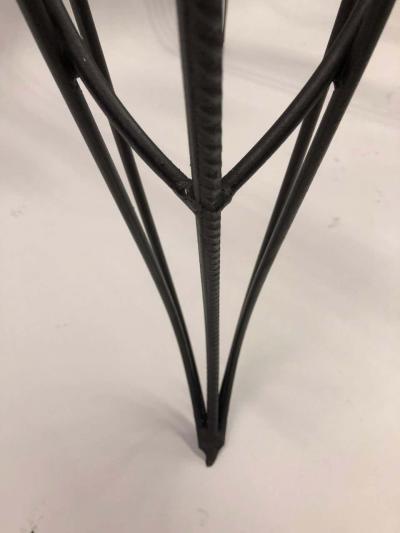 Andr Dubreuil Unique Handwrought Iron Crystal Center or Dining Table by Andre Dubreuil 1986