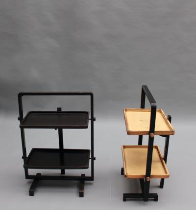Andr Groult 2 Fine French 1930s Wooden Folding Side Tables by Le Meuble Geisha