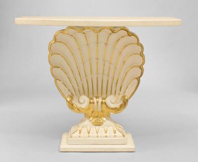 Andr Groult Pair of Mid Century probably French Painted Console Tables