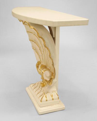 Andr Groult Pair of Mid Century probably French Painted Console Tables