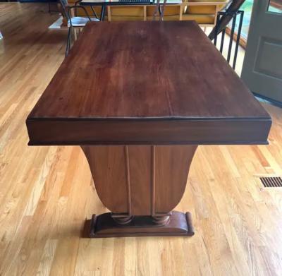 Andr Groult Rare French Art Deco Writing Table Desk in Teak c 1925 style of Andre Groult