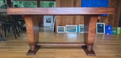 Andr Groult Rare French Art Deco Writing Table Desk in Teak c 1925 style of Andre Groult