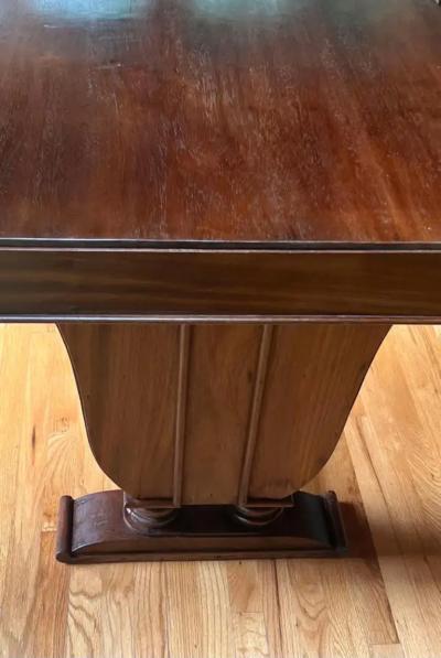 Andr Groult Rare French Art Deco Writing Table Desk in Teak c 1925 style of Andre Groult