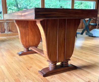 Andr Groult Rare French Art Deco Writing Table Desk in Teak c 1925 style of Andre Groult