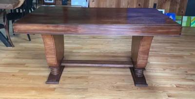 Andr Groult Rare French Art Deco Writing Table Desk in Teak c 1925 style of Andre Groult