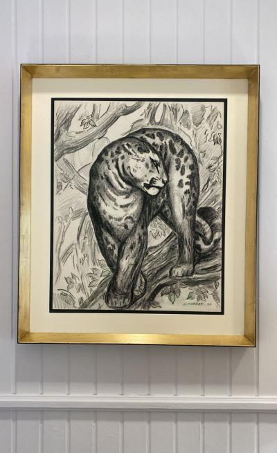 Andr Margat Art Deco Jaguar