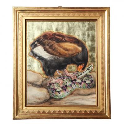 Andr Margat Art Deco Painting by Andre Margat