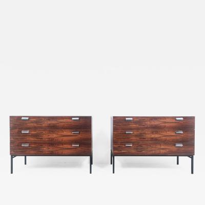Andr Monpoix PAIR OF ROSEWOOD CHEST OF DRAWERS BY ANDR MONPOIX 1960 