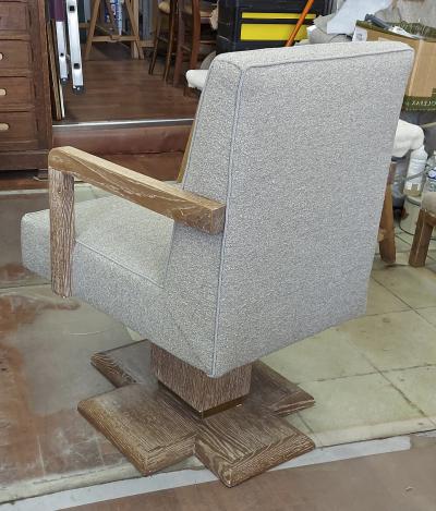 Andr Sornay Andre Sornay attributed cerused oak chicest swivel chairs