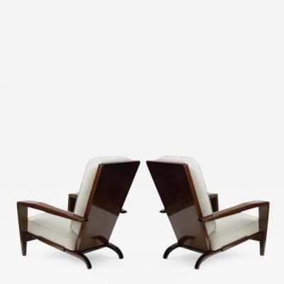 Andr Sornay Andre Sornay pair of comfy lounge chairs