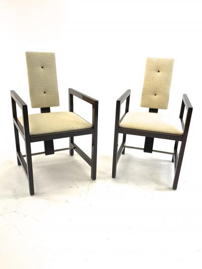 Andr Sornay Andre Sornay pair of modernist arm chairs