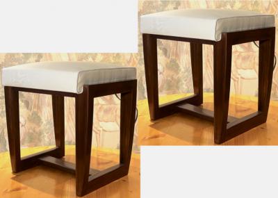 Andr Sornay Andre Sornay pair of rare modernist stools