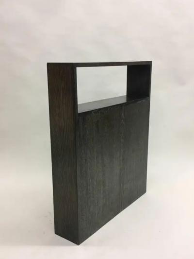 Andr Sornay French Art Deco Early Modern Cerused Oak Console by Andre Sornay circa 1930