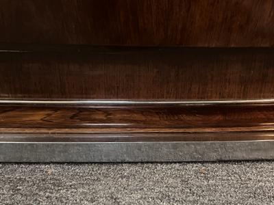 Andr Sornay MASSIVE FRENCH ART DECO EXOTIC WOOD AND BLACK MARBLE BUFFET