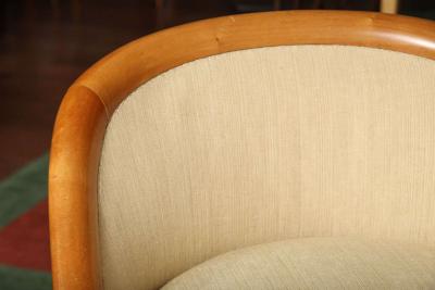 Andre Domin Art Deco Gondole Chairs by DOMINIQUE