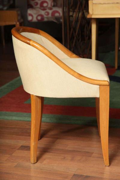 Andre Domin Art Deco Gondole Chairs by DOMINIQUE