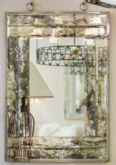 Andre Hayat Andr Hayat Mirror Model Minneapolis with Frame in Oxidized Mirror