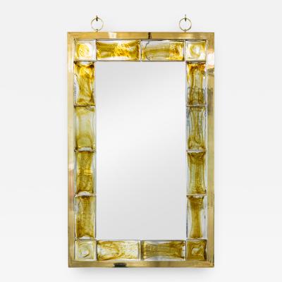 Andre Hayat Andr Hayat Mirror Model New York with Yellow Glass Brick