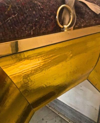 Andre Hayat Andr Hayat Octagonal Gold Mercury Curved Glass Spectacular Exclusive Mirror