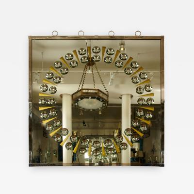 Andre Hayat Andre Hayat Large Square Sun Ray Bubble Mirror