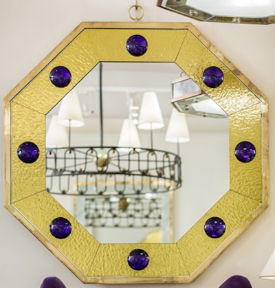 Andre Hayat Andre Hayat Octagonal Mercury Gold Frame Mirror