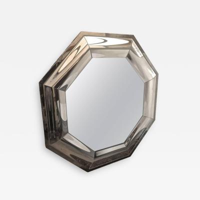 Andre Hayat Andre Hayat Octagonal Steel Mercury Curved Glass Spectacular Exclusive Mirror