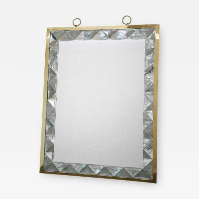 Andre Hayat Rock Crystal Framed Mirror by Andre Hayat