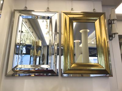 Andre Hayat stunning Rectangular Curved gold Mercury Frame Andre Hayat Mirror