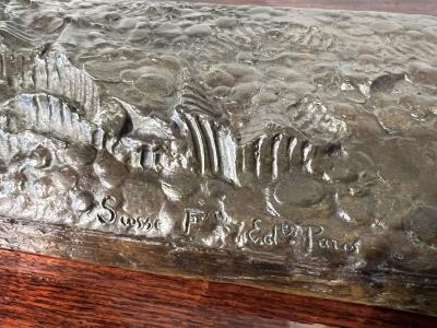 Andre Vincent Becquerel French Art Deco Bronze Gazelles Sculpture by Andr Vincent Becquerel